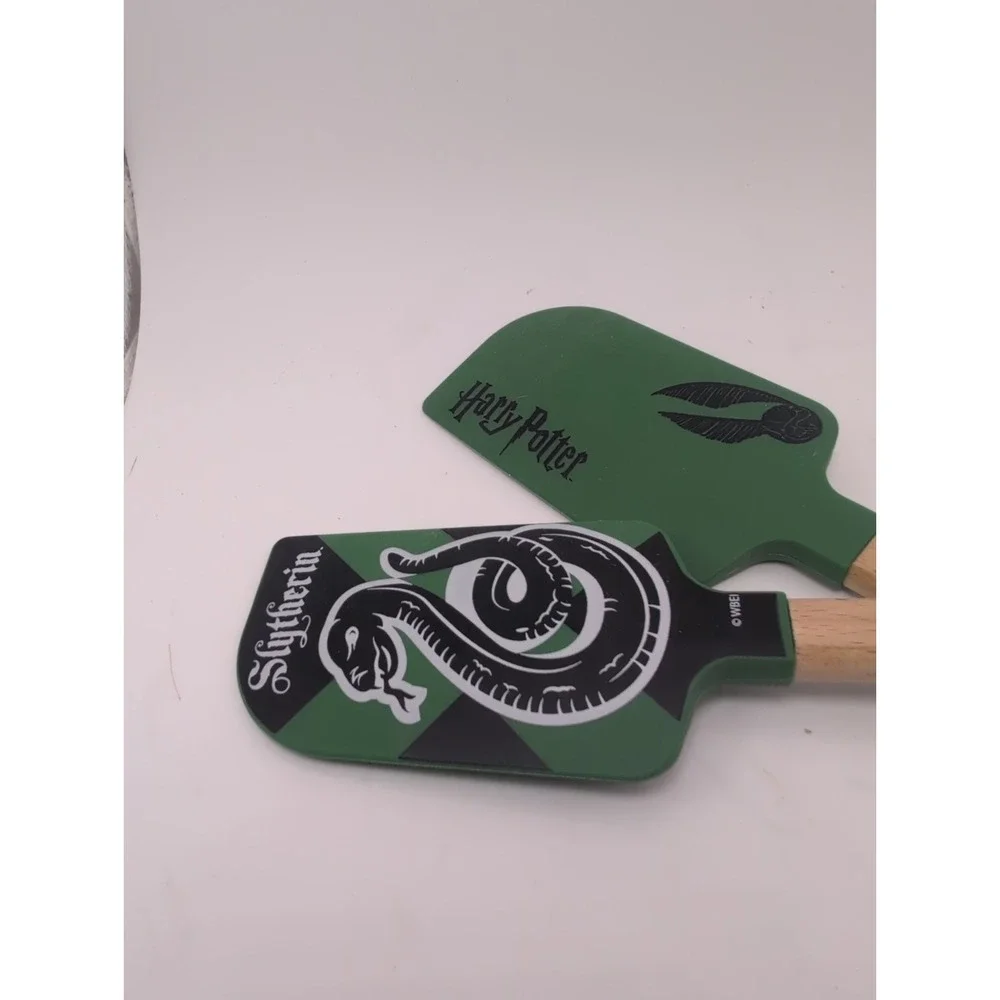 Williams Sonoma Harry Potter Slytherin Silicone Spatulas Wooden Handle 12.5